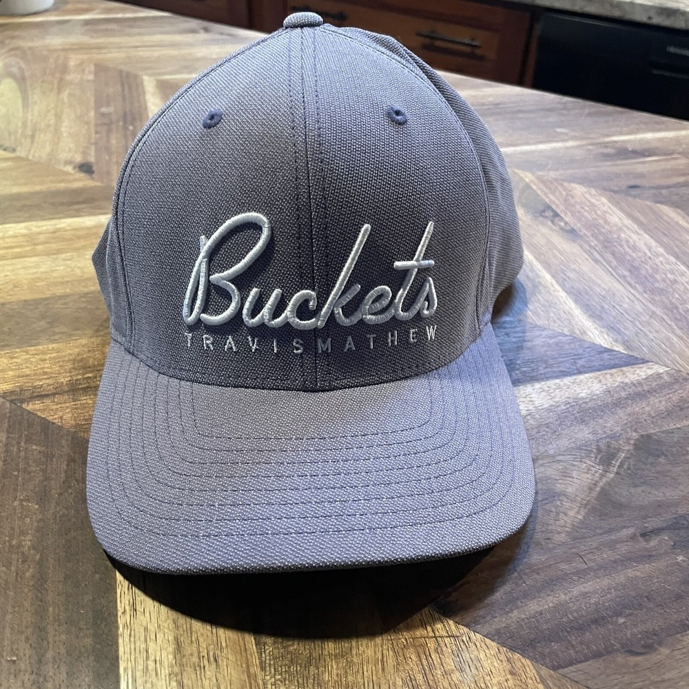 Travis‎ Mathew Hat Golf Cap Buckets No Curfew 2.0 Heather Mulled Grape Mens